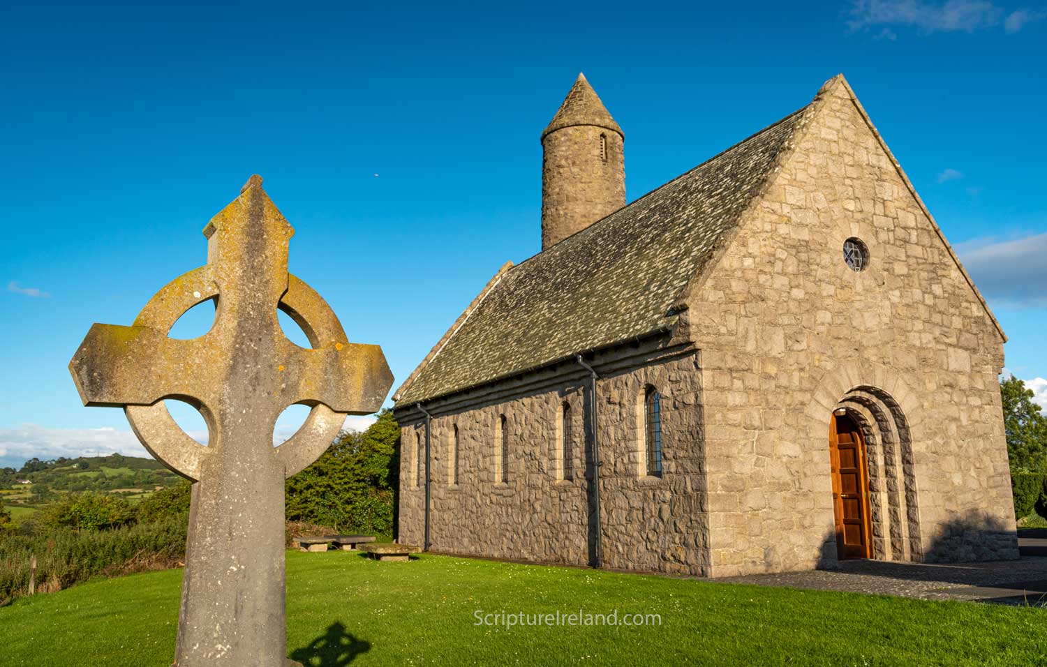 Exterior Saul Church of Ireland, Downpatrick, County Down.